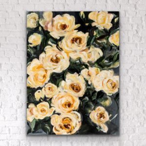 Floral Statement Art- Yellow Roses