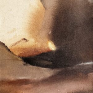 Sunset Mirage — Original Abstract on Wood Panel, 11 × 14 in
