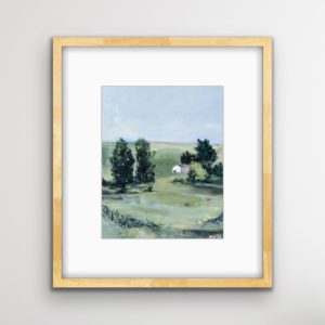 Rolling Hills landscape with Barn